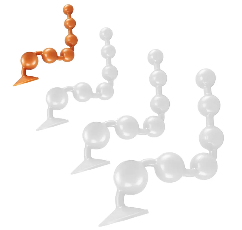 Chapelet anal Silicone SOMASS S 31 x 4.5 cm Orange