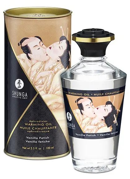 Huile de massage Chauffante Aphrodisiaque - VANILLE Fétiche 100 mL