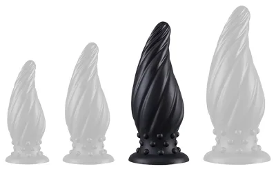 Plug Silicone SPIRAL PIK L 18.5 x 7.2cm Noir