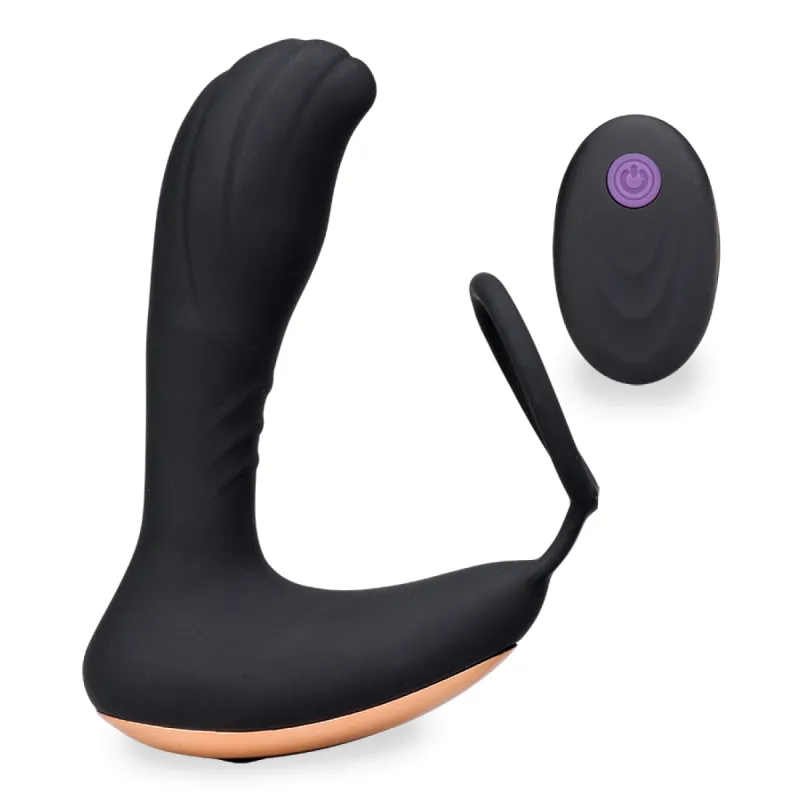Vibromasseur anal Stimulateur prostate vibrant avec anneau 7 modes -
