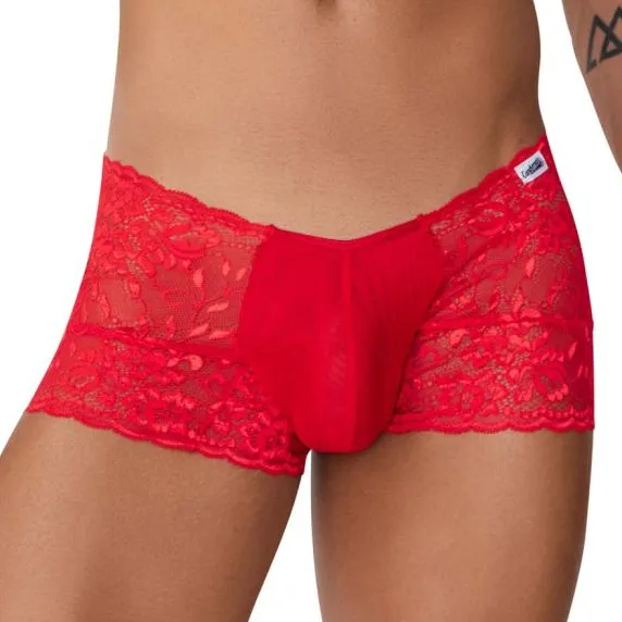 CandyMan Shorty en Dentelle VENO Rouge