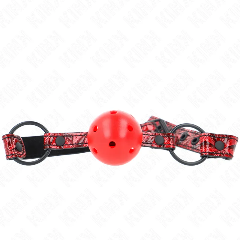 Bâillon Boule Diamant 4,5cm Réglable 42-60cm - KINK