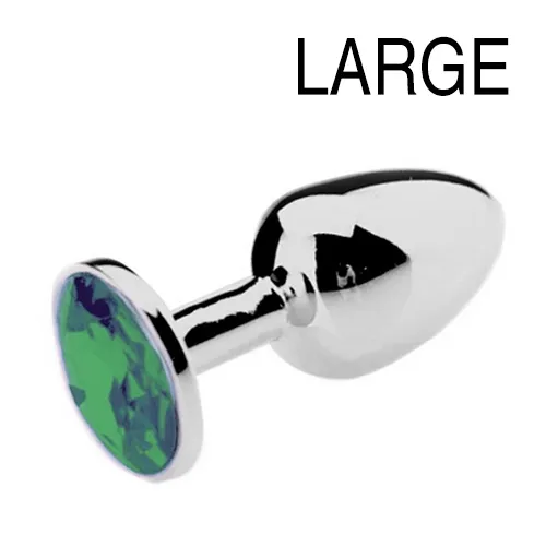 Plug Bijou JEWEL Vert 8 x 4 cm