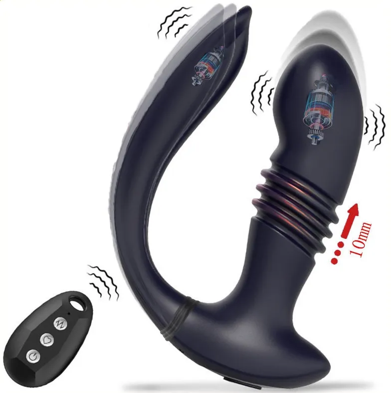Stimulateur de prostate vibrant MEGA THRUSTY 12 x 3.6cm