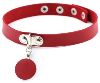 Ras de cou ROUND MOON Rouge