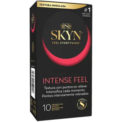 Préservatifs sans latex texturés Intense Feel x10 - SKYN