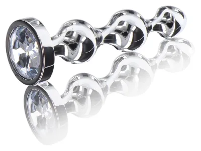 Plug Bijou DIAMOND STAR BEADS L 12 x 2.9cm