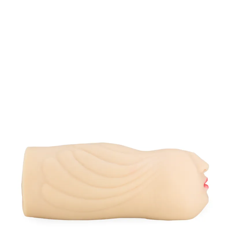 Masturbateur TPE bouche aspirante, va-et-vient, vibrante et chauffante Lucrezia