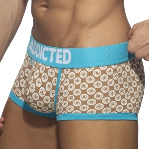 Boxer GEOMETRIC Marron-Turquoise