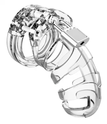 Cage de chasteté ManCage Modèle 02 p x 3.5cm Transparente