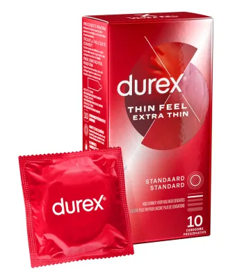 Durex Préservatifs DUREX THIN FEEL EXTRA THIN 54mm x10