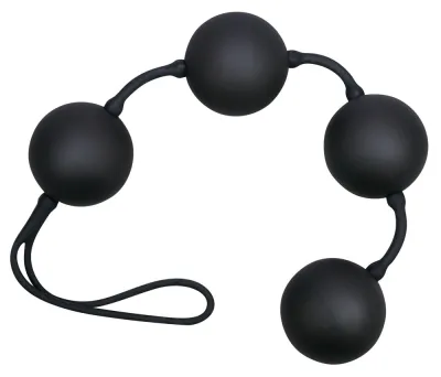 Boules de geisha Silicone VELVET 23 x 3.5cm Noires