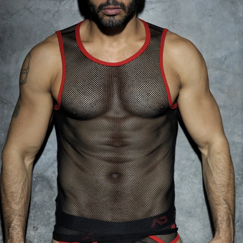 AD Fetish Débardeur Fetish Mesh Rouge