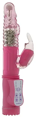 Vibro Rabbit rotatif VIBE COIN 23cm Rose