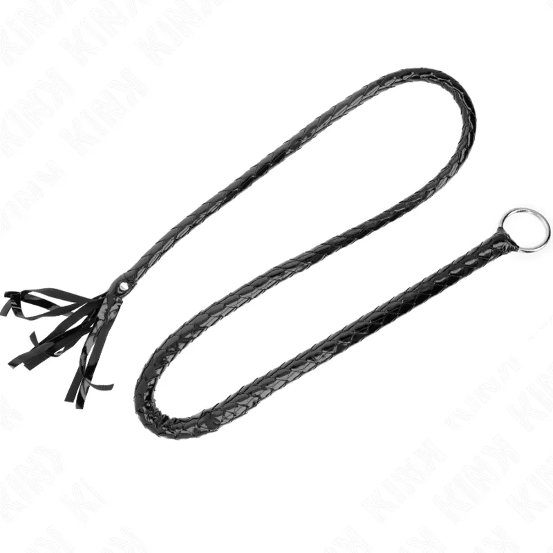 Fouet BullWhip en PVC brillant 138 cm - Kink