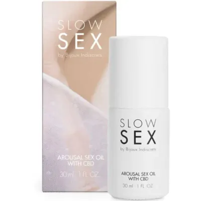 Huile de massage intime au CBD Slow Sex 30 ml - Bijoux Indiscrets