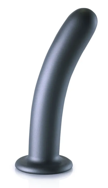 Plug en silicone SMOOTH G-SPOT L 17 x 3.5cm Gris