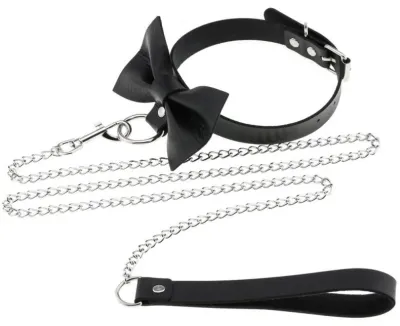 Joy Jewels Collier Laisse BOWY SLAVE Noir