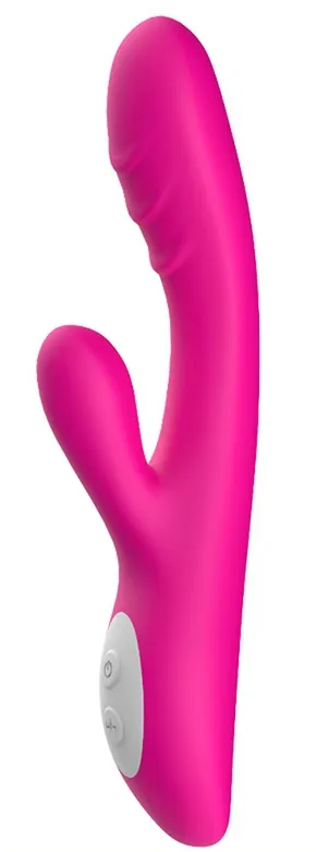 Vibro Rabbit chauffant SPARK 22cm Rose