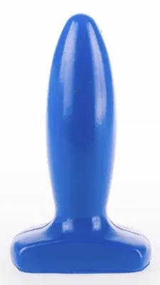 Plug anal SLIM M I Love Butt 11 x 3.7 cm Bleu