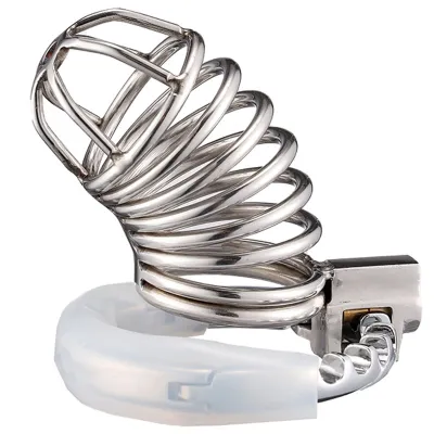 Cage de chasteté en métal SPIRODICK 9 x 3.3cm