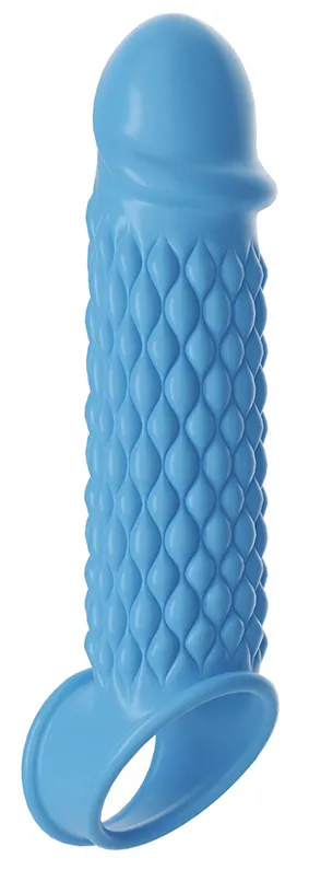 Gaine de pénis SLIDROP 13 x 3.5 cm Bleue