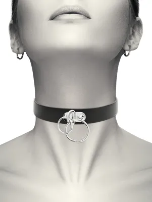 Collier Coquette avec Double Anneaux
