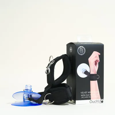 Menottes ventouse de Ouch ! - 27,5 x 5 cm