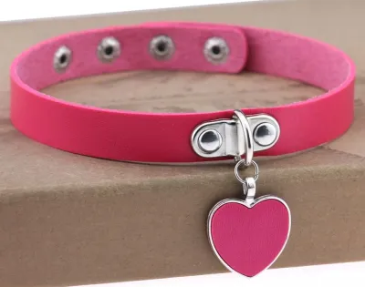 Ras de cou PUNK HEART Rose