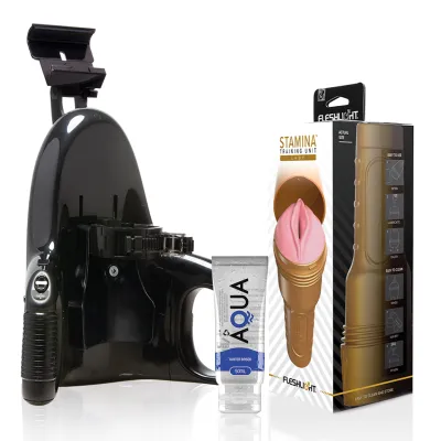 Pack Masturbateur Automatique + Vagin Stamina + Lubrifiant