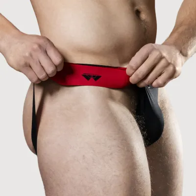 MM Edition Jockstrap Jockstrap REV2 Noir Rouge