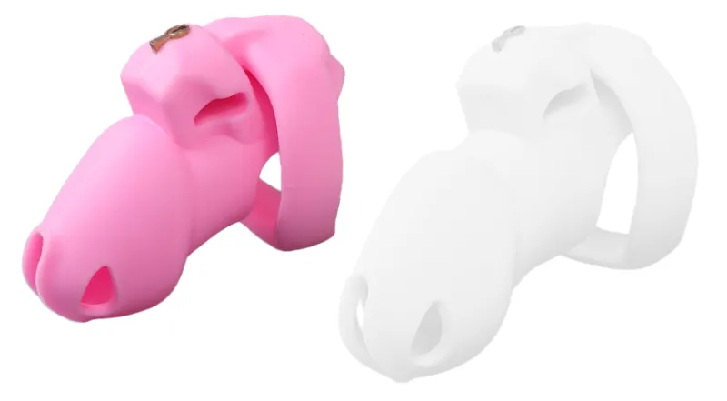 Cage de Chasteté Silicone FLEXTY S 9 x 3.5cm Rose