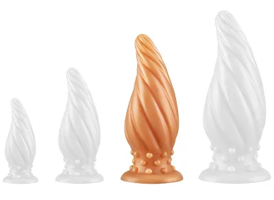 Plug Silicone SPIRAL PIK L 18.5 x 7.2cm Or