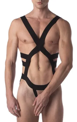 Barcode Berlin Harnais élastique ELON Noir