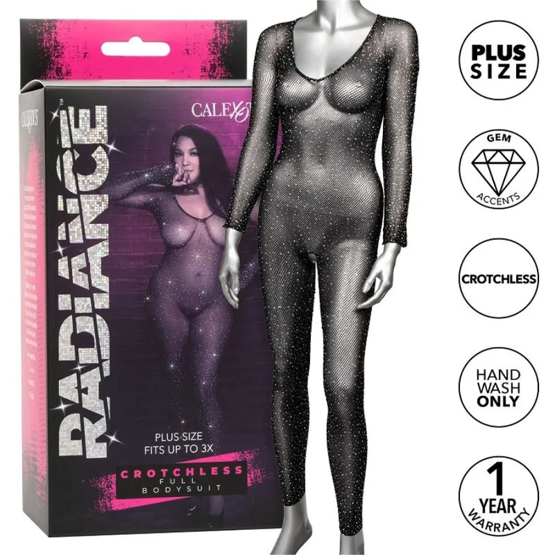 Body Radiance Sans Entrejambe Strass Grande Taille - CalExotics