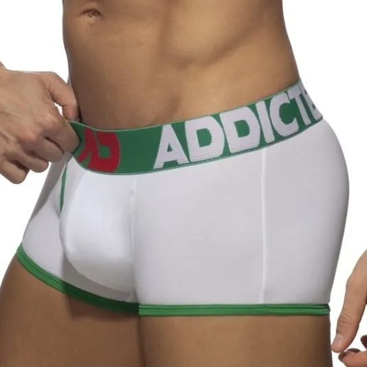 Boxer OPEN FLY Blanc-Vert
