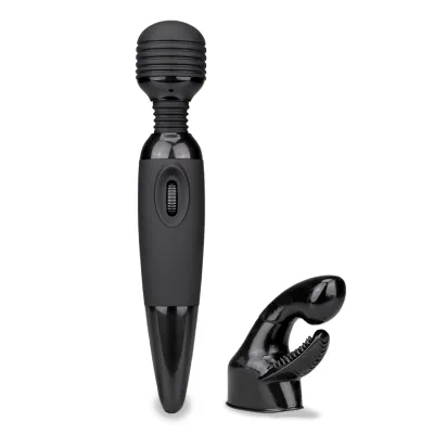 Vibromasseur Fantasy Wand black 2 embouts