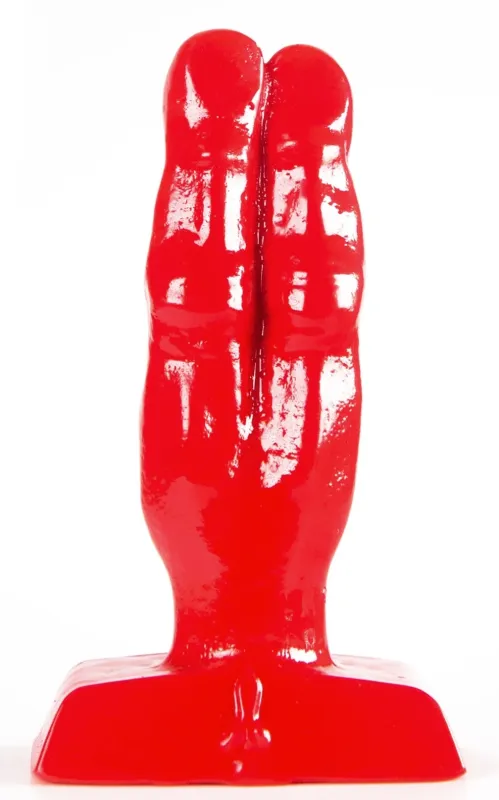 Plug anal ZIZI DOUBLE FINGER FUCK 10 x 4 cm Rouge