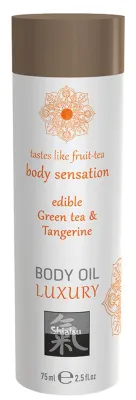 Huile de massage Comestible - THÉ VERT et MANDARINE 75 ml