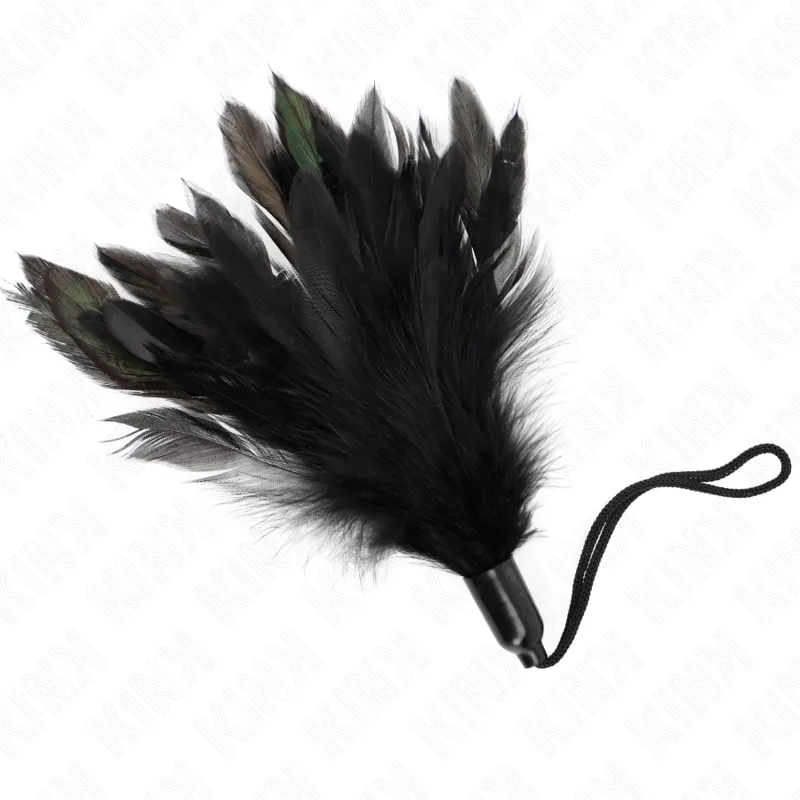 Plumeau chatouilleur avec manche corde 15 cm - Kink