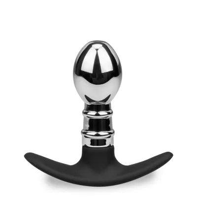 Plug anal acier et silicone Smash