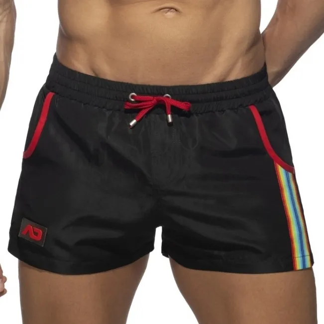 Addicted Short de bain RAINBOW TAPE Noir