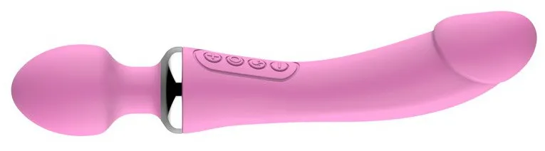 Dildo Wand DOUBLE HEAD 22 x 3.5 cm Rose