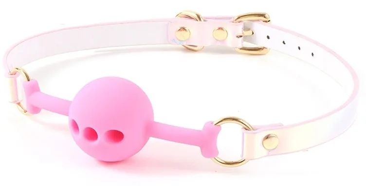 Bâillon Boule LASER Rose