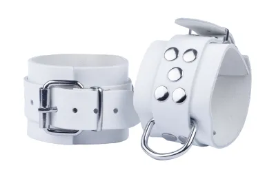 Menottes en cuir ULTRA Blanches