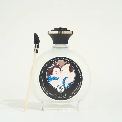 Peinture pour le corps au chocolat blanc Shunga -