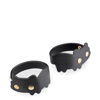 Bracelets de poignets BDSM en similicuir chat