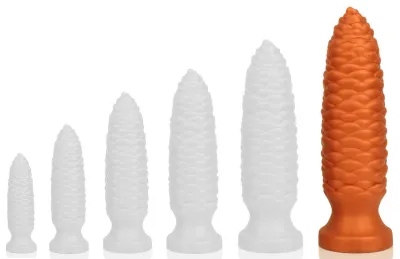 Plug anal LONG PINE XXL 28 x 8 cm Orange