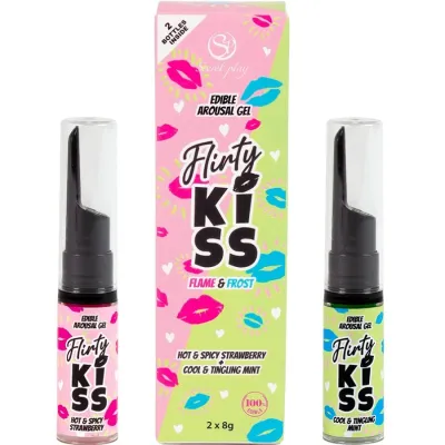 Gels Baisers Flirty Kiss Fraise & Menthe - Secretplay