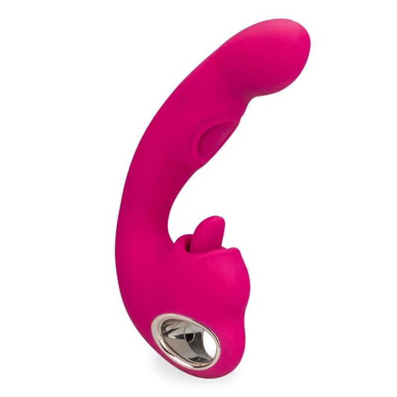 Vibromasseur rabbit langue et percussions LickStorm